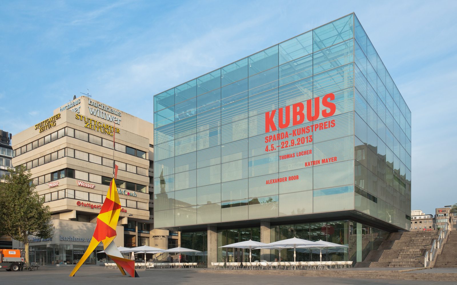 Kunstmuseum Stuttgart am Schlossplatz - Glaswürfel von Hascher Jehle Architektur, 2005