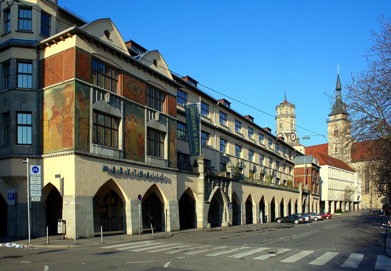 Markthalle Stuttgart - Jugendstil-Innenhalle von Martin Elsaesser, 1914